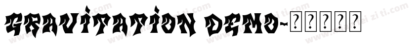 Gravitation Demo字体转换